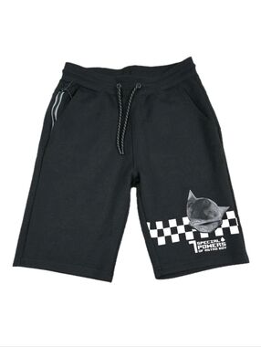 Lot29 X ASTRO BOY Mens M Black Sweat Shorts Athleisure Loungewear Streetwear
